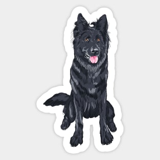 dog Belgian Shepherd Dog Sticker